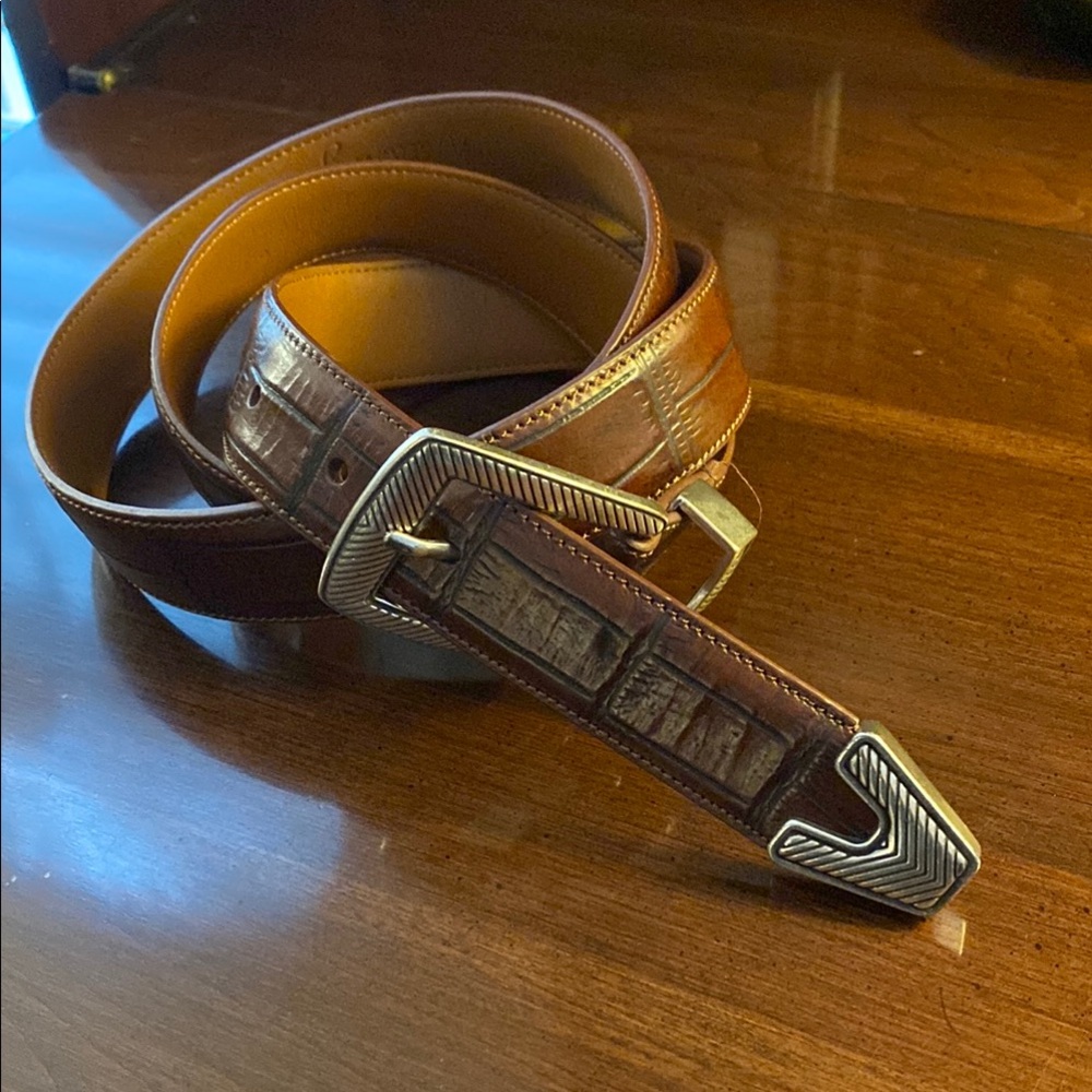 Men's Brown Walter Hagan 42” Leather Belt